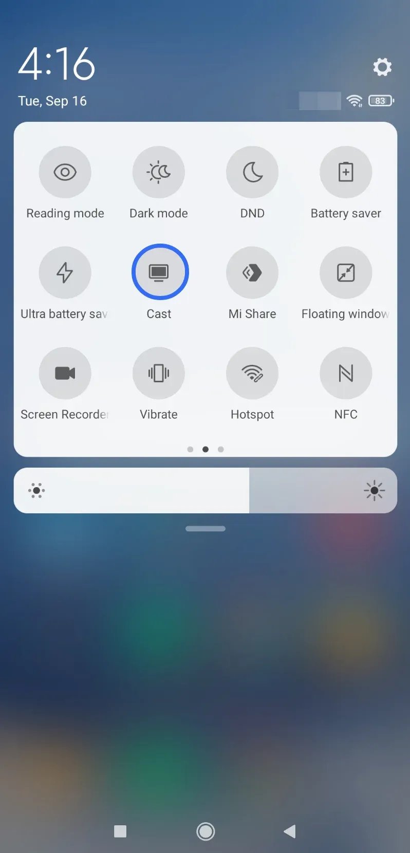 Cast feature on Android
