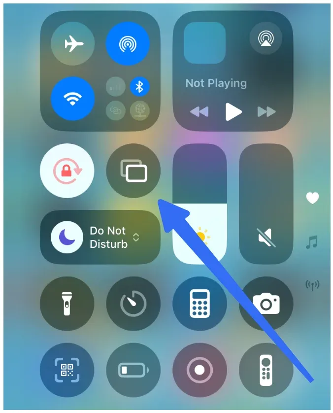 habilitar la duplicación de pantalla en iPhone