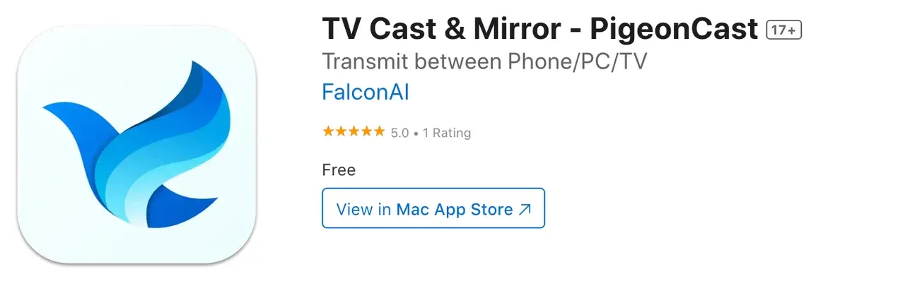 PigeonCast app on the App Store