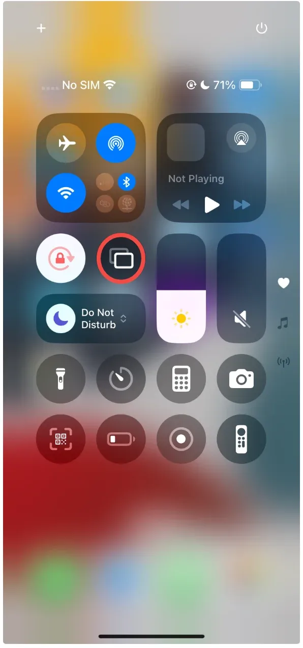 Screen Mirroring on iPhone