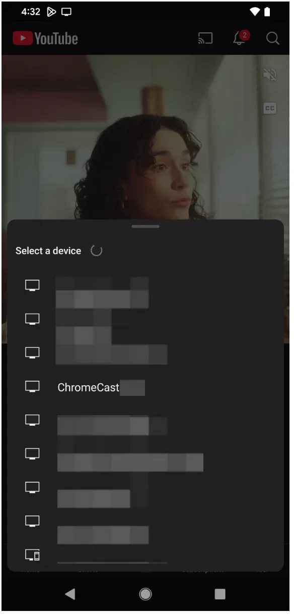 elige Roku (vía Chromecast)