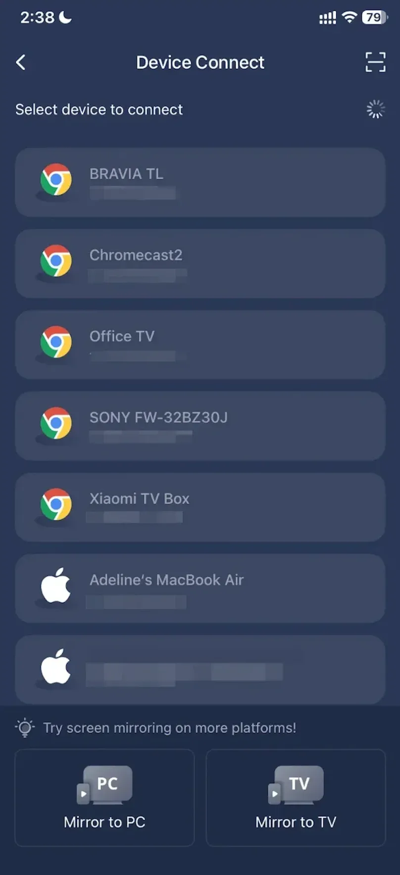 device you can connect to
