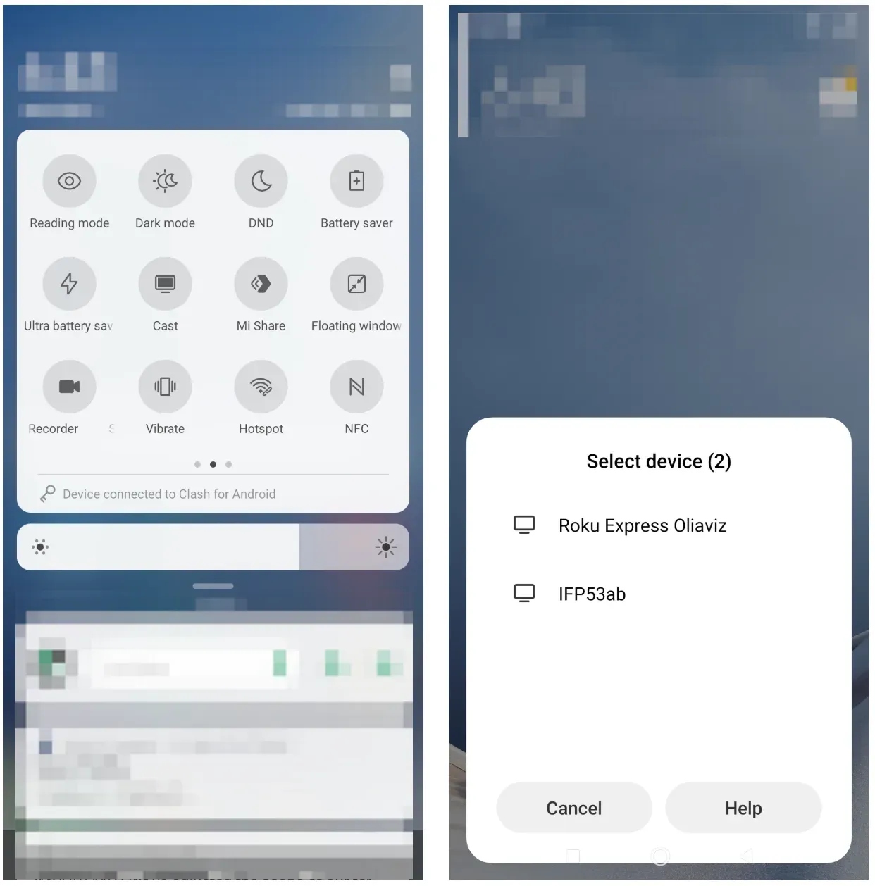 screen mirroring from Android