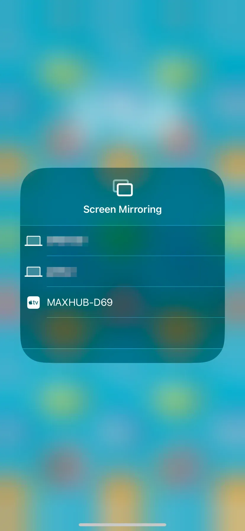 screen mirroring device list