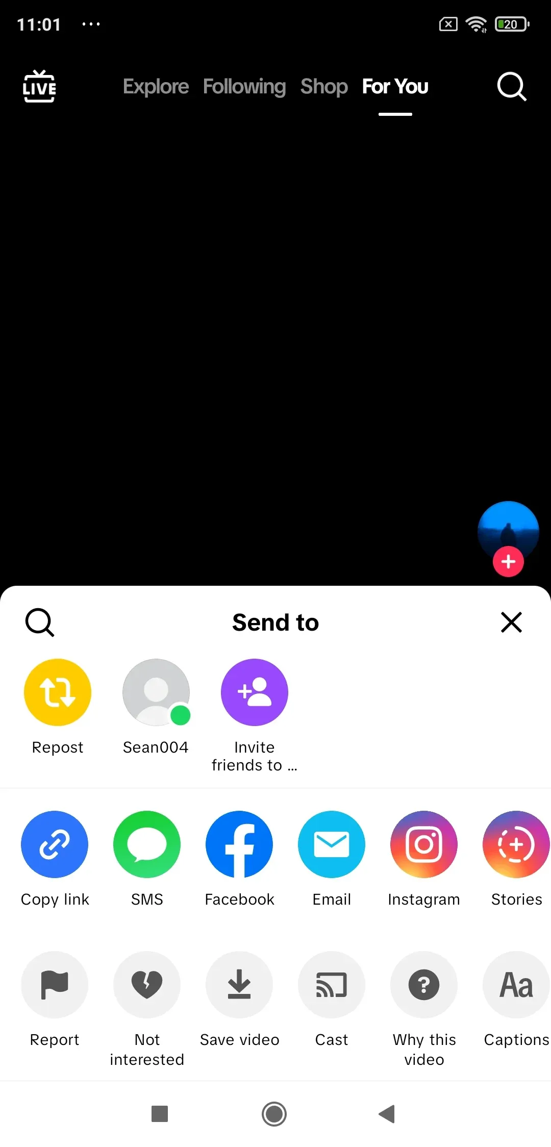 find the Cast button in the Share menu