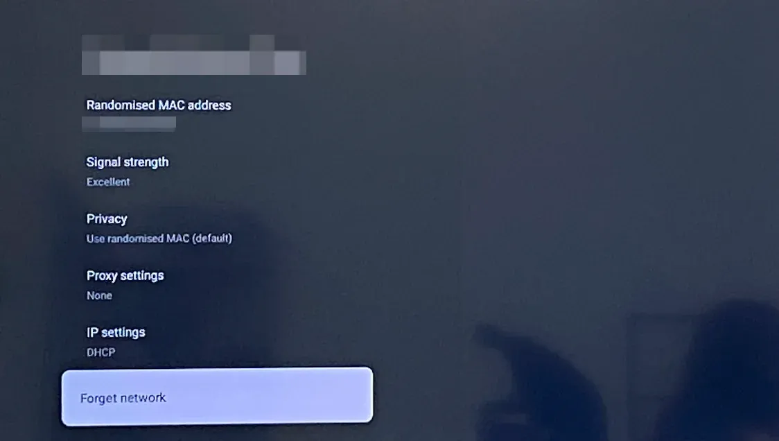 orget the current network