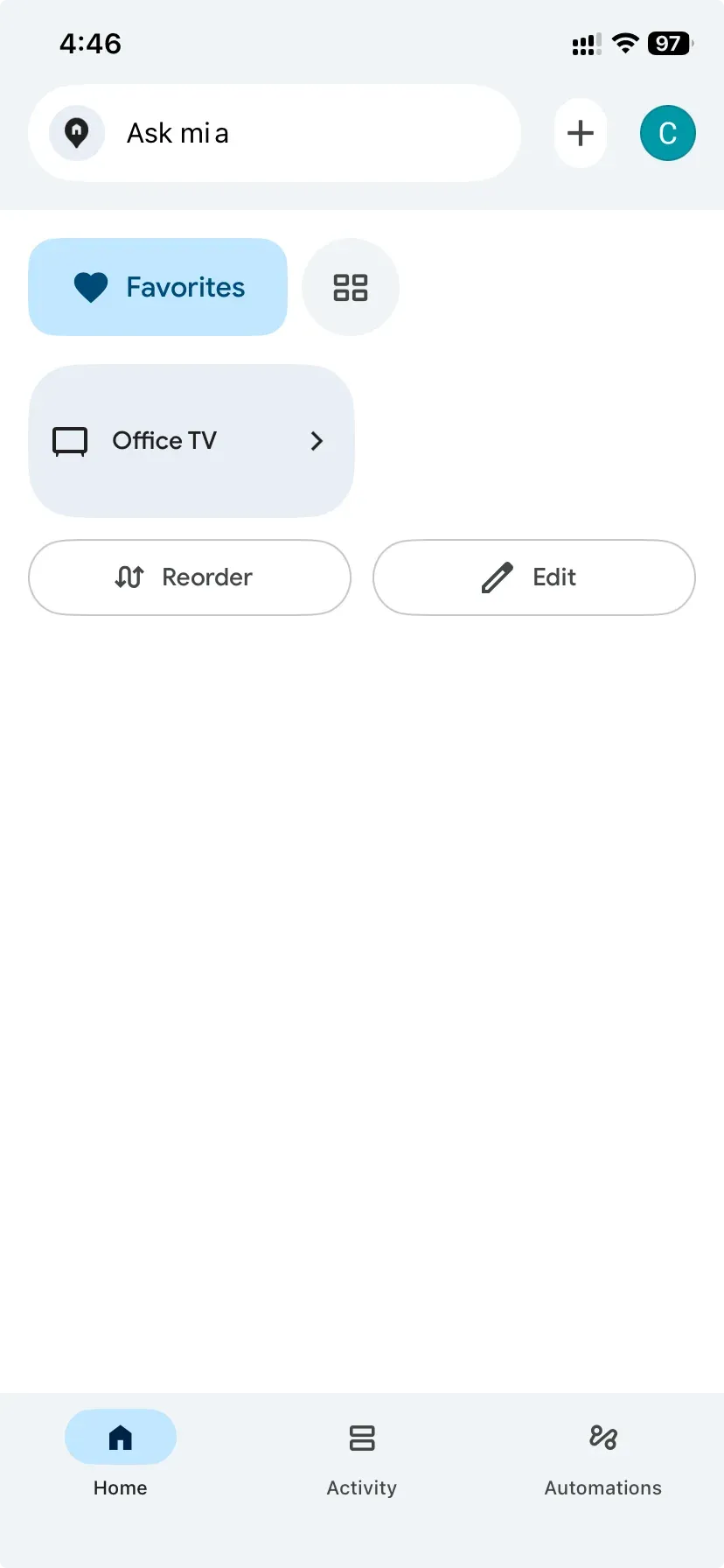 open Google Home on phone