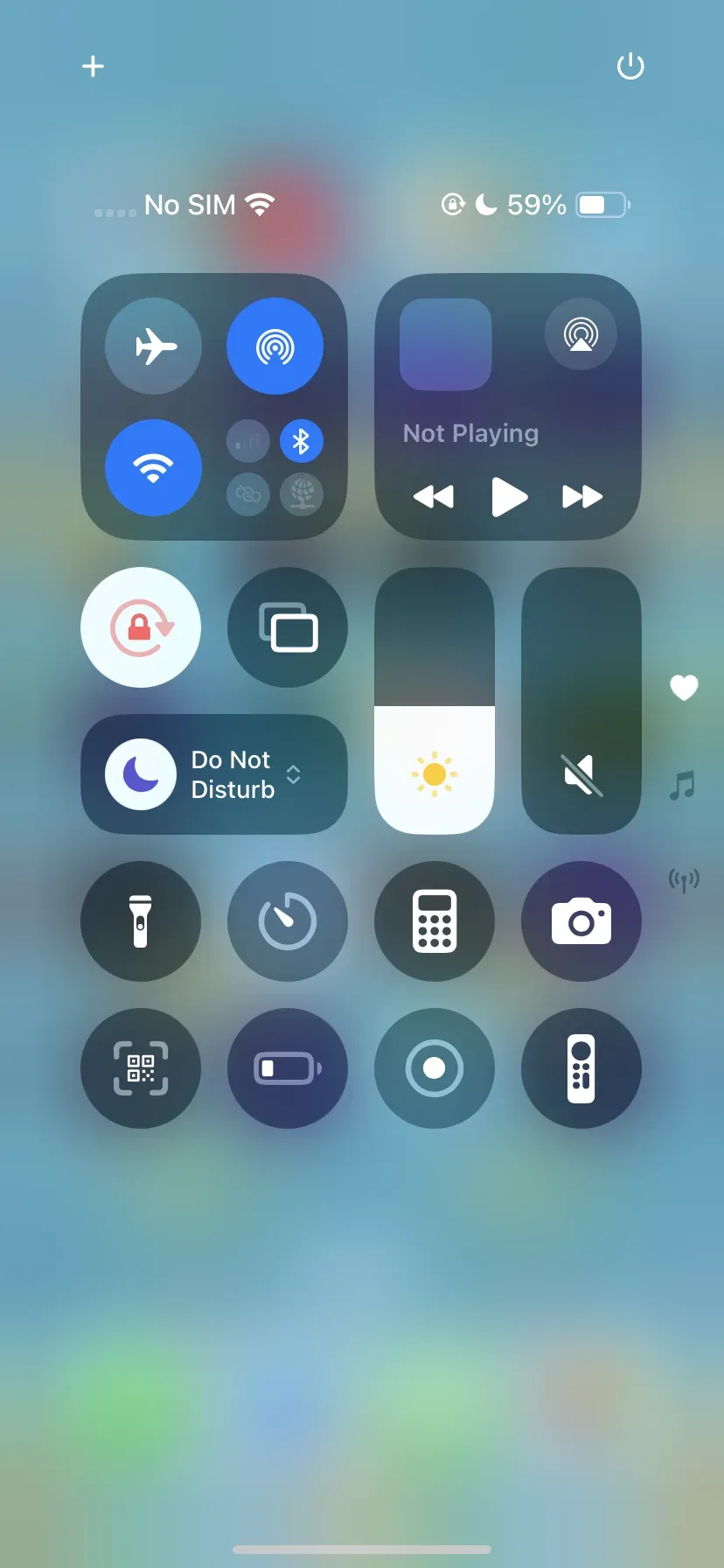 Centro de Control del iPhone