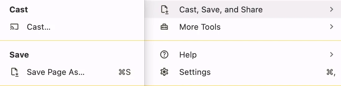 Cast, Save, and Share > Cast