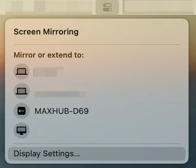 LG TV not showing up in Mac screen mirroring