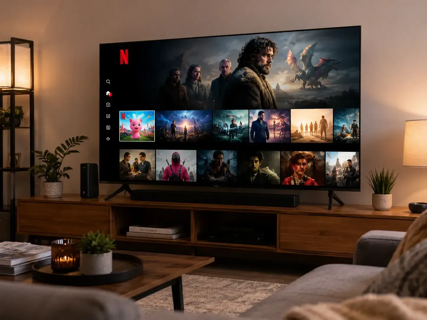Netflix app on TV