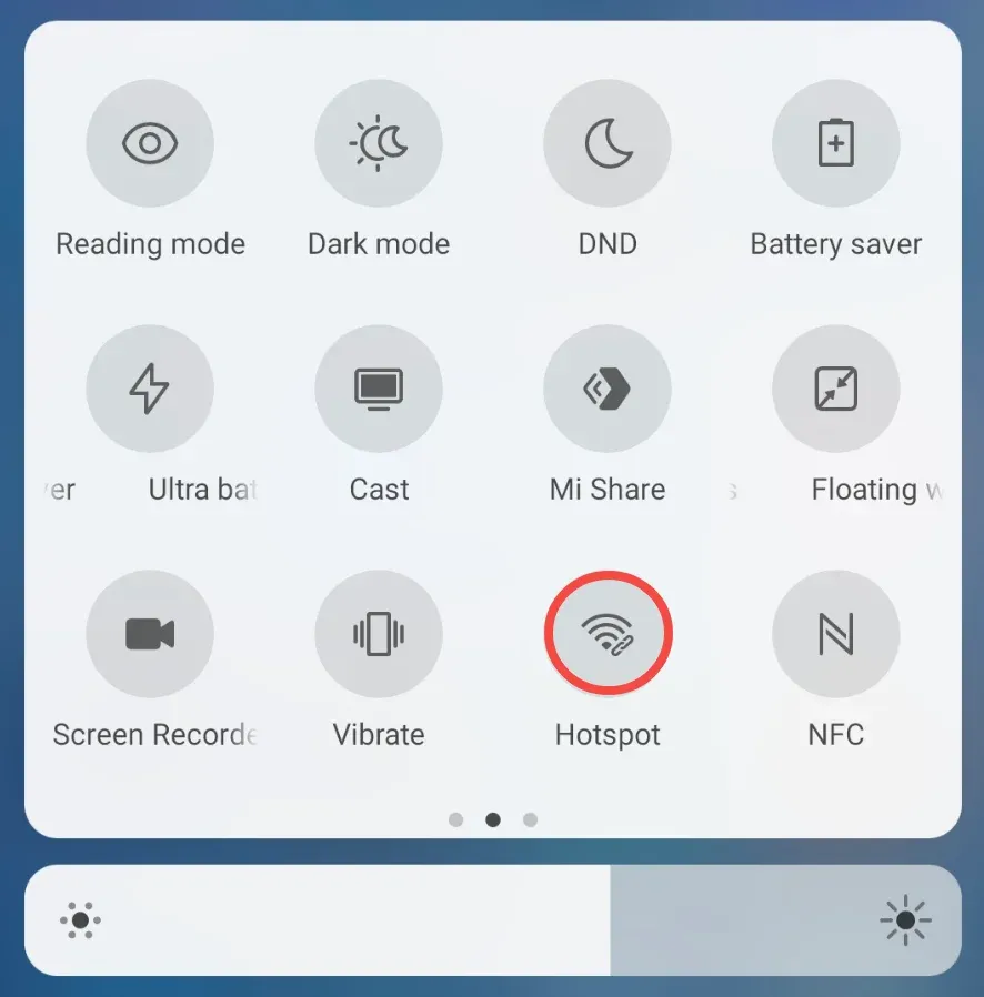 enable hotspot on Android