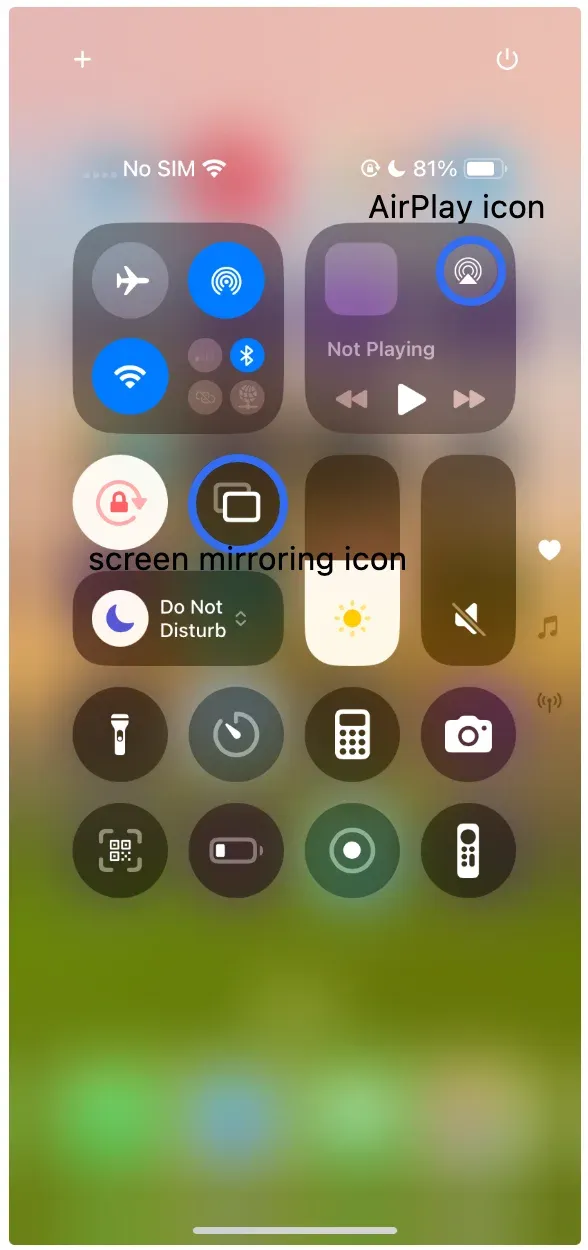 enable AirPlay on iPhone