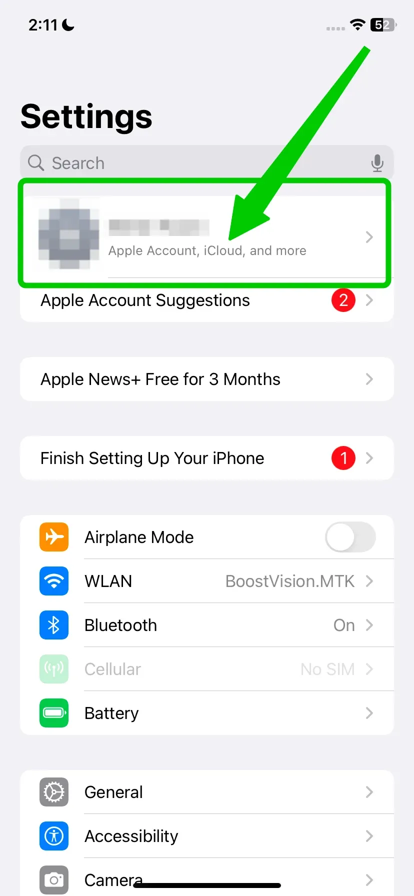 iCloud on iPhone