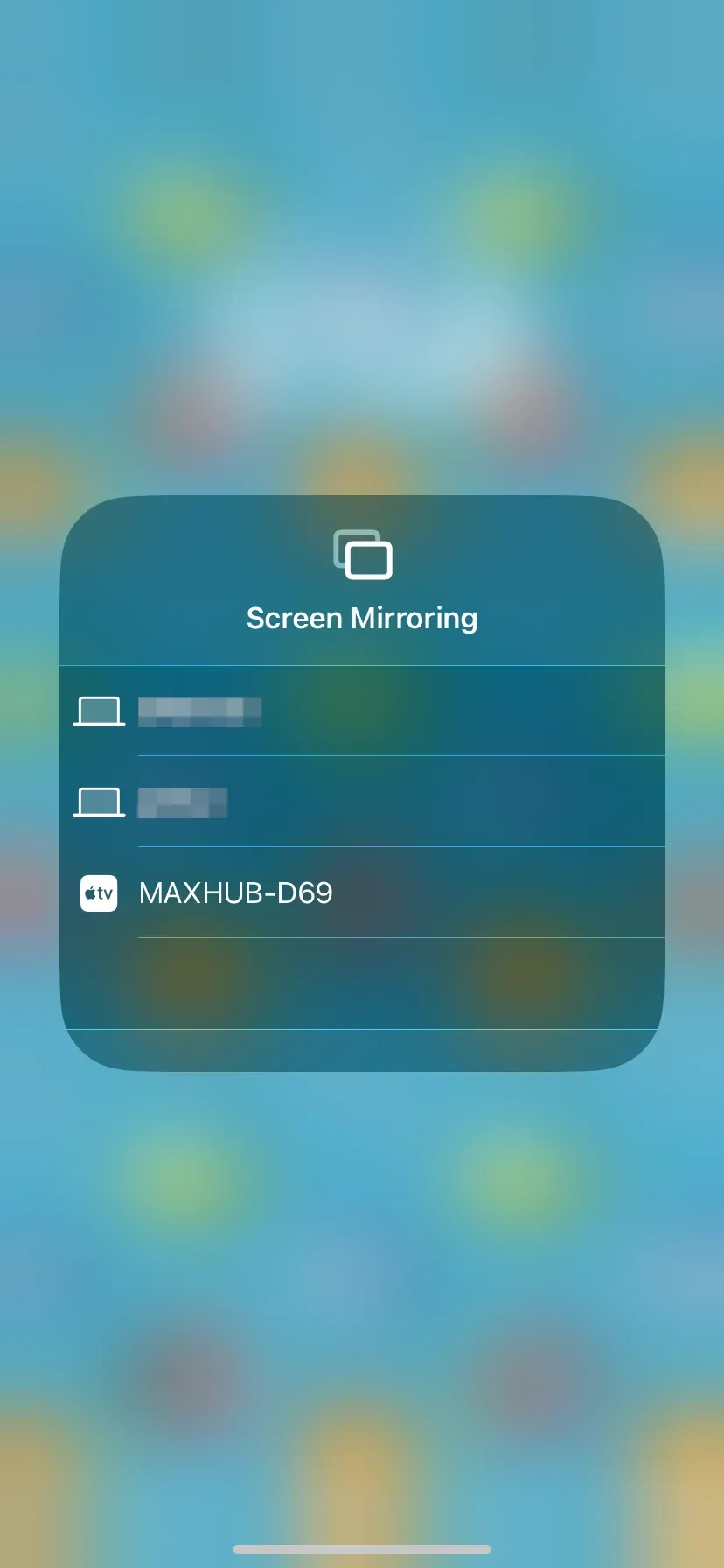 Compatible TV from the device list