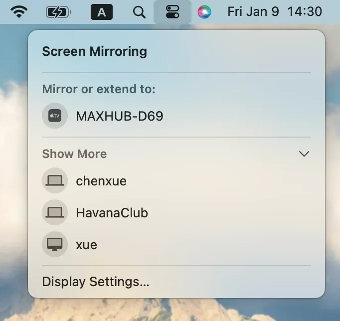 Device list