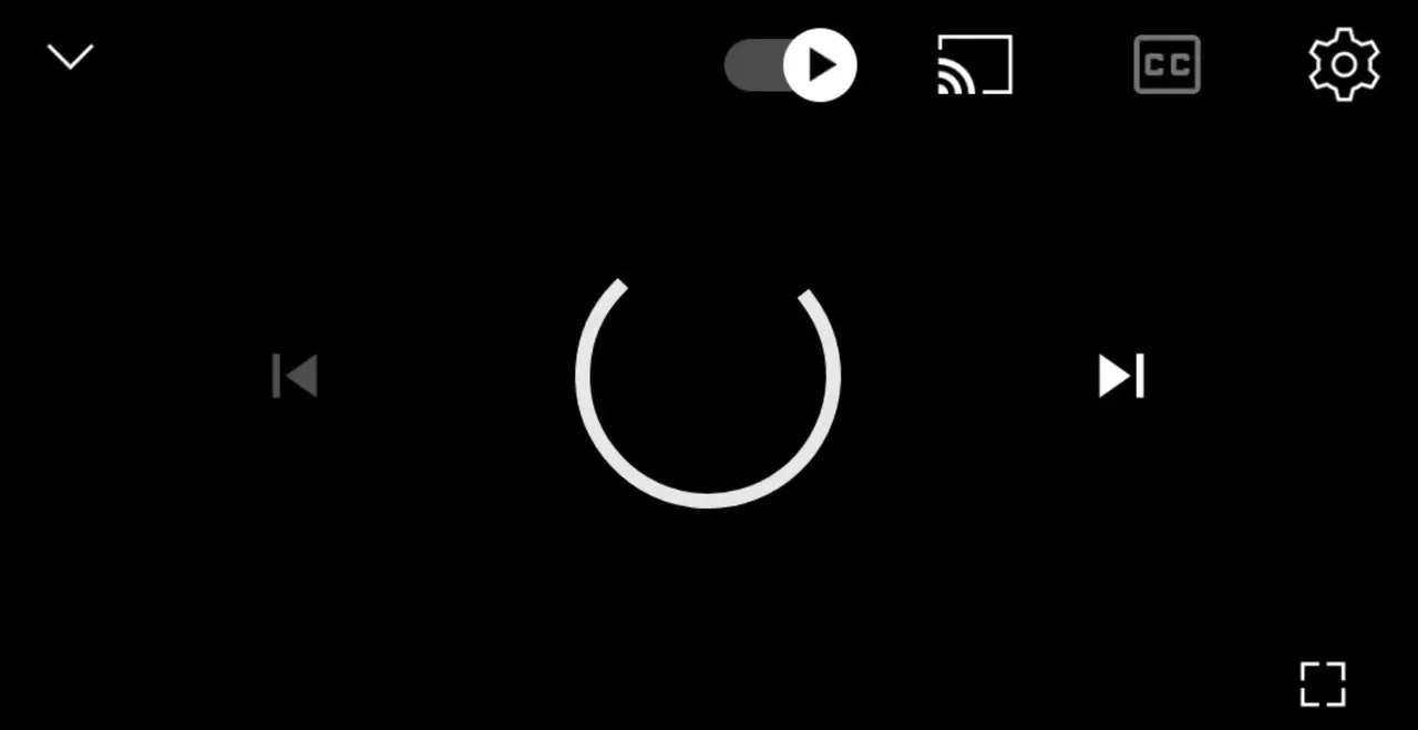 YouTube's Cast icon