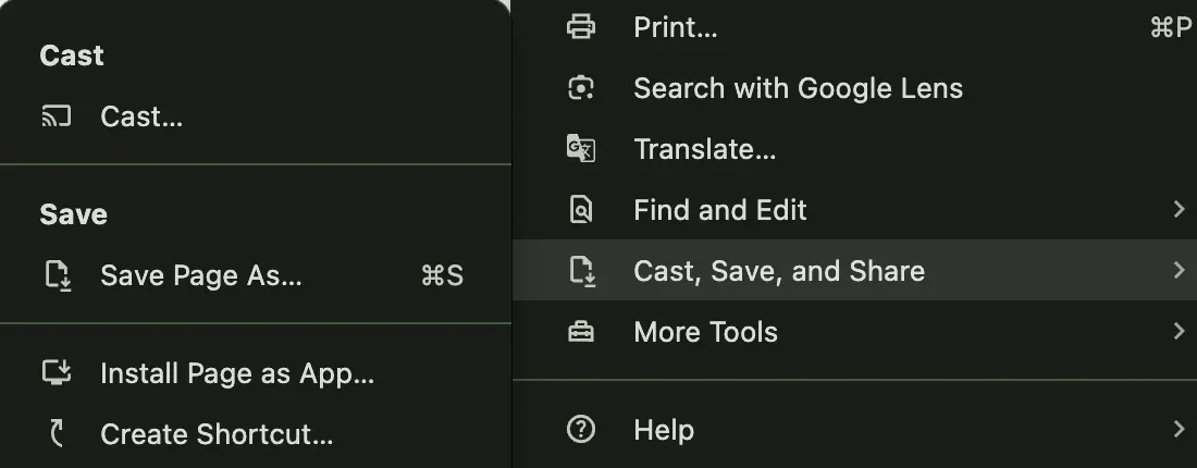 enable Google Chrome's Cast feature