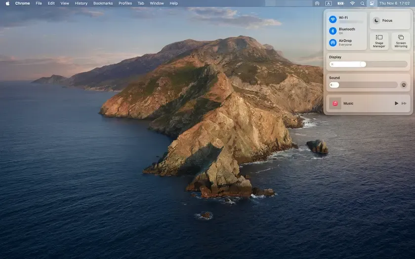 access Control Center on Mac