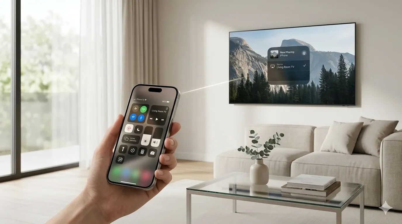 mirror your iPhone to TV via AirPlay