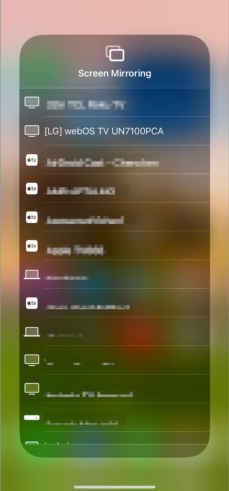 connect iPhone to LG TV with AirPlay