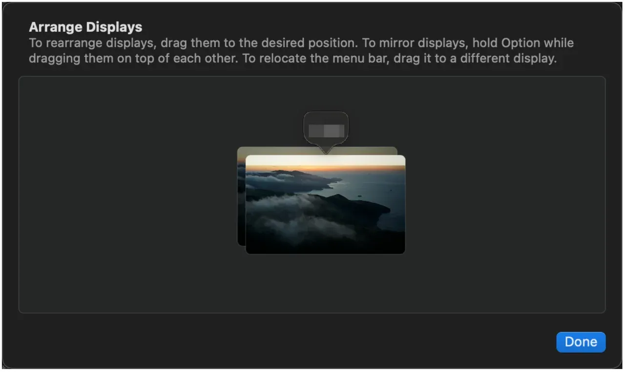 drag the screens on top of each other