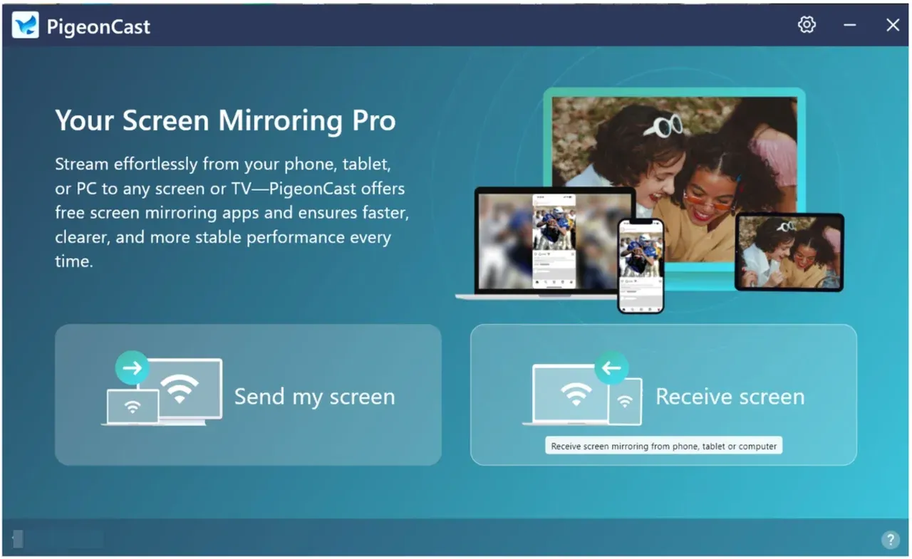 PigeonCast on MacBook