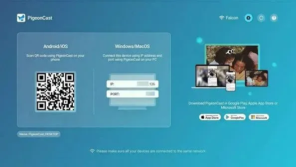 set up PigeonCast receiver on your TV