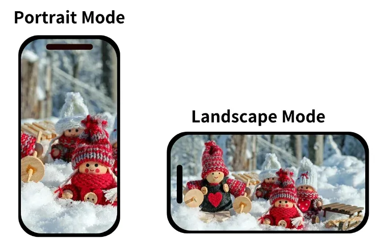 Landscape Mode vs. Portrait Mode