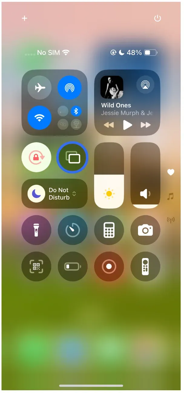 enable AirPlay on iPhone