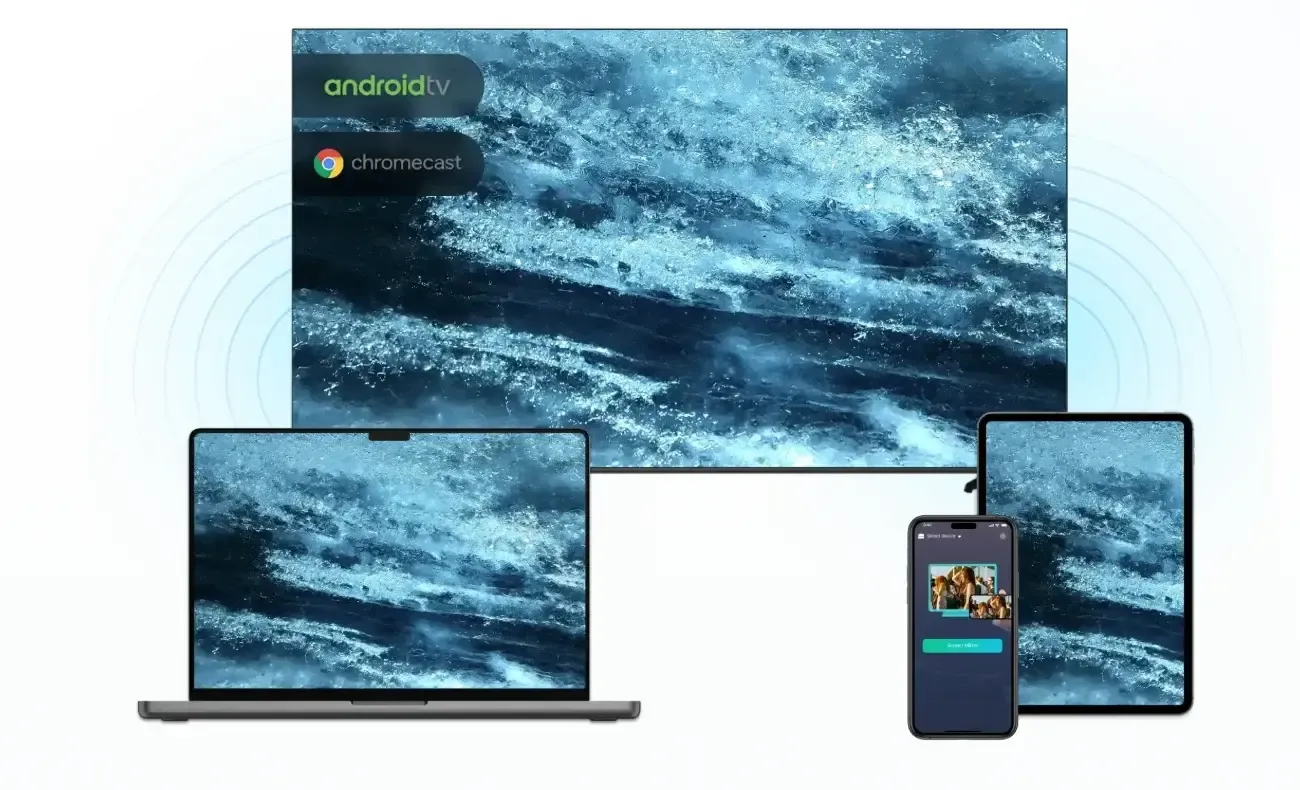 PigeonCast for iPhone screen mirroring