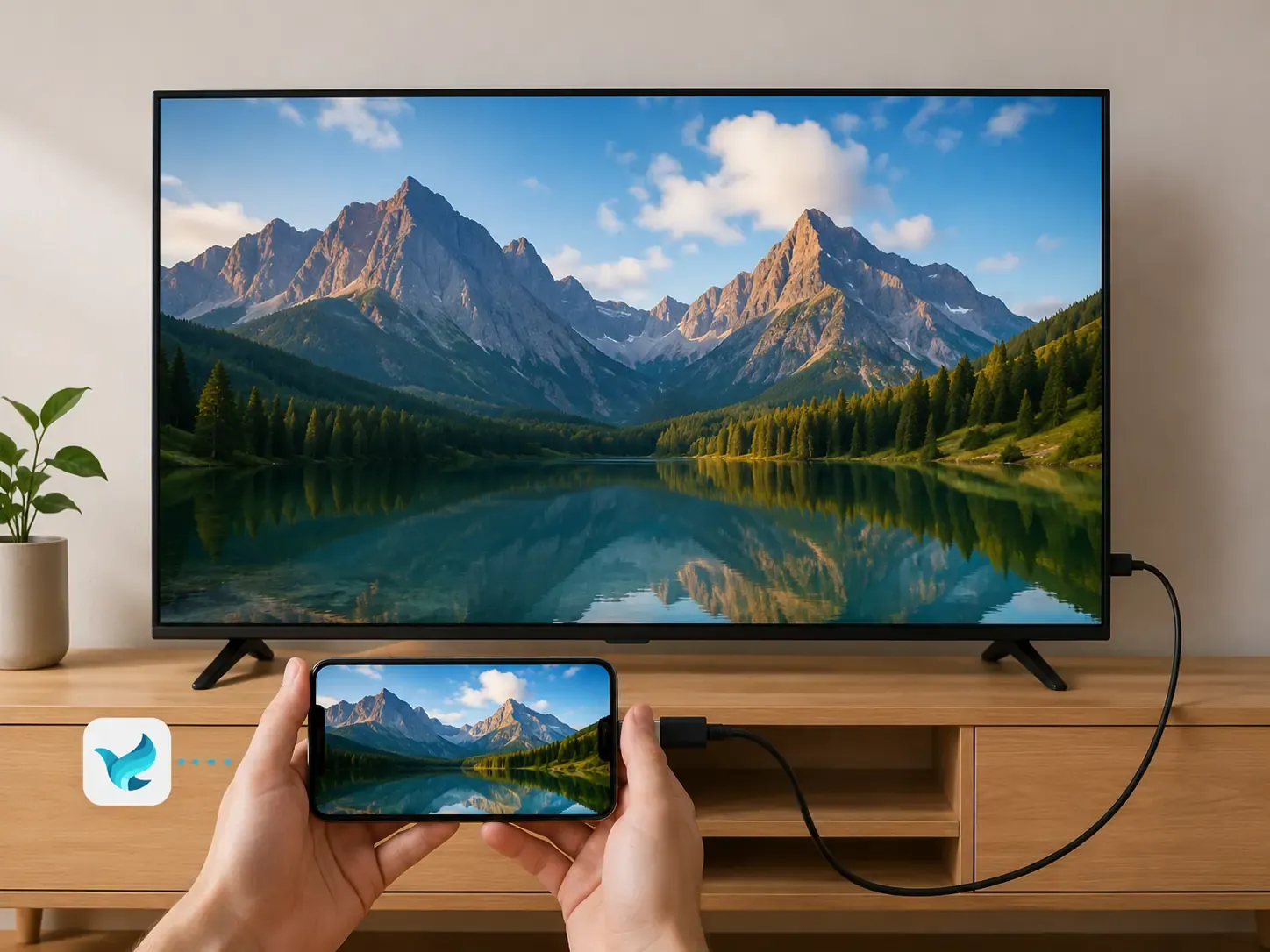 mirror iPhone to Haier TV without AirPlay