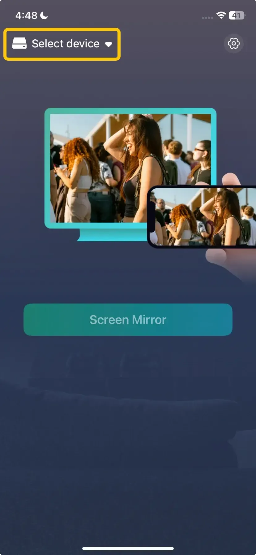 Select device in PigeonCast