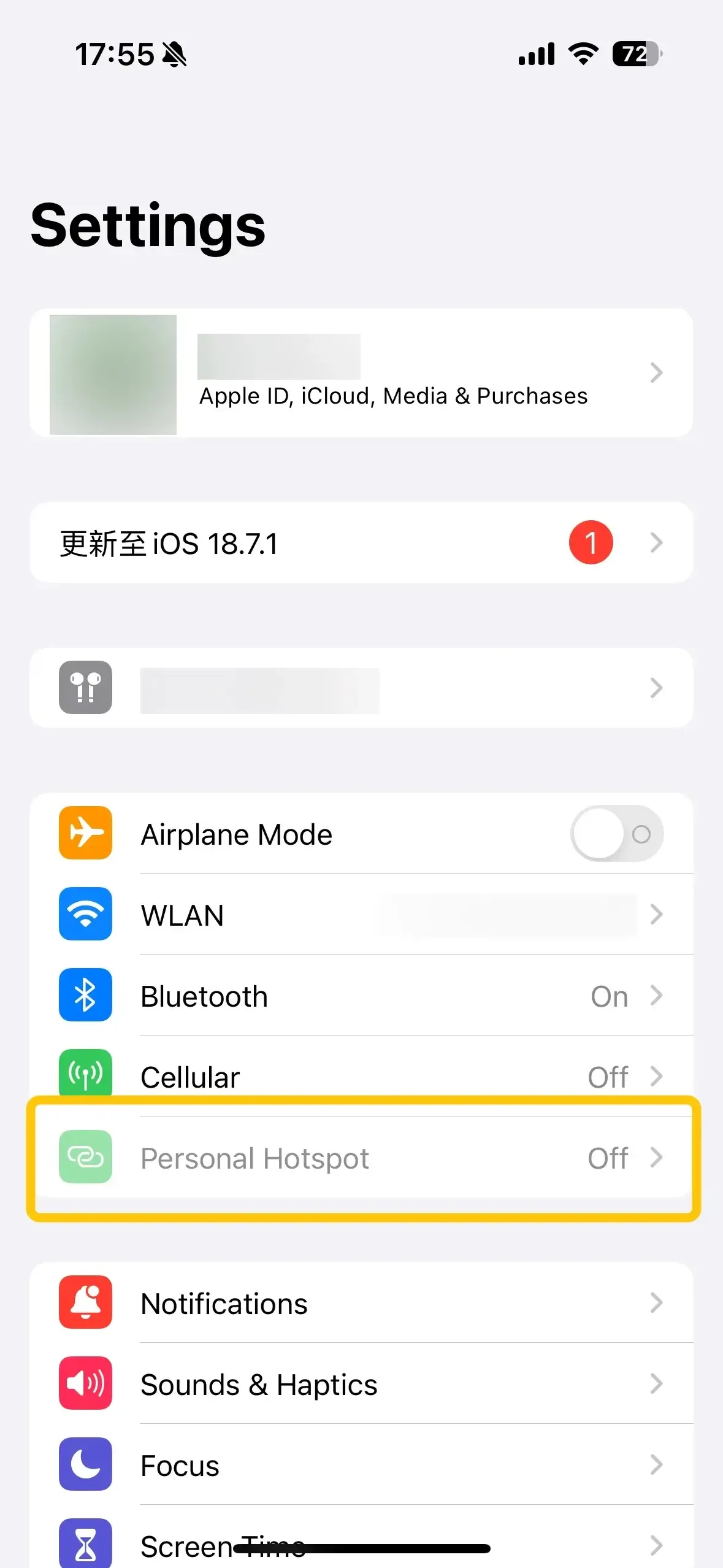 Personal Hotspot