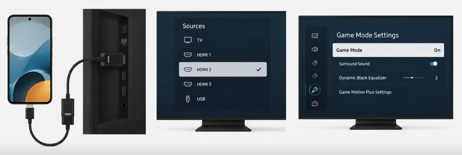 how to screen mirroring with HDMI