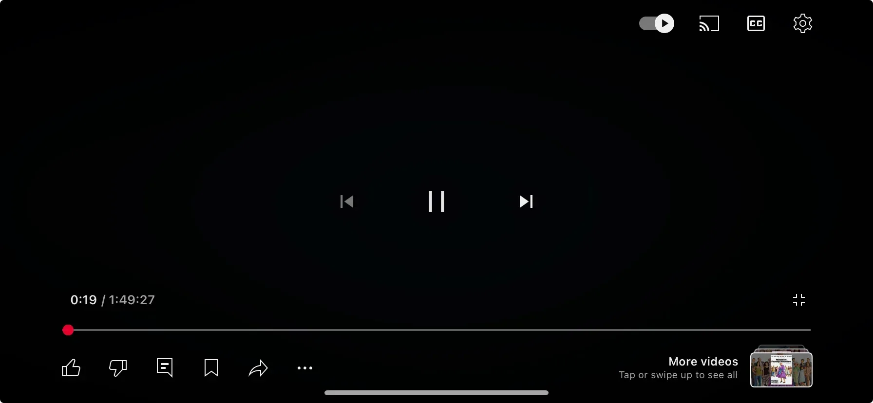 find AirPlay option while playing a movie