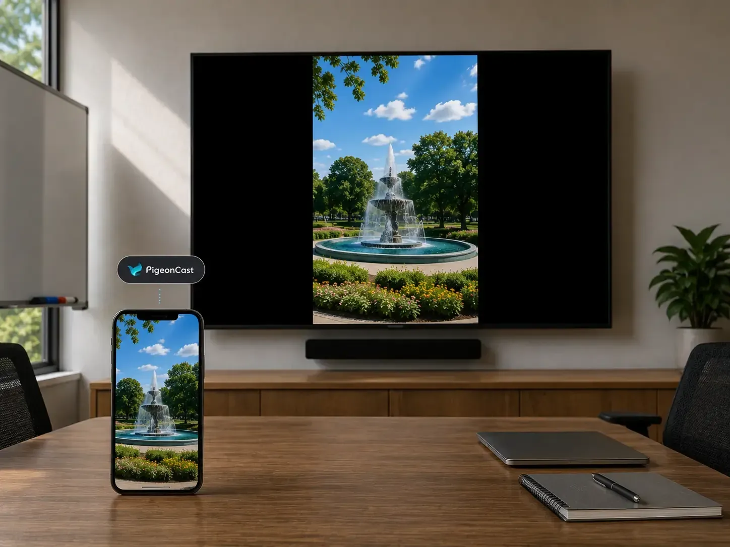 use PigeonCast to mirror your iPhone to Sceptre TV