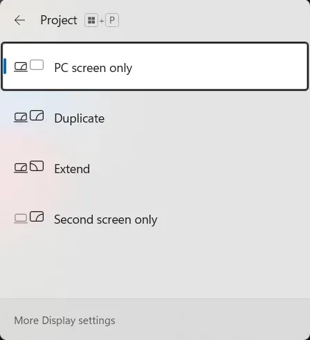 Connect to a wireless display