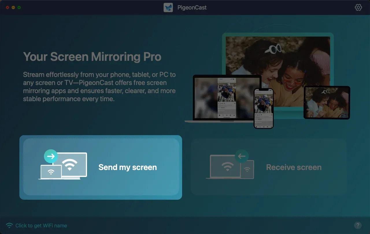 Send my screen option