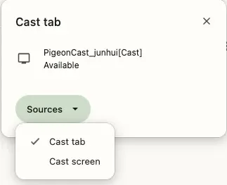Sources options