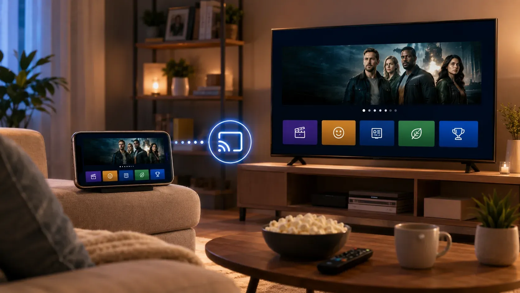 mirror Xumo TV on your TV