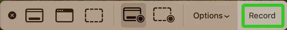Record button