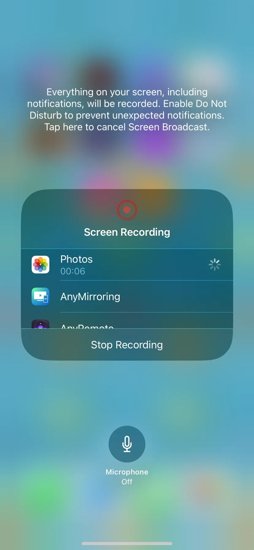 Microphone settings