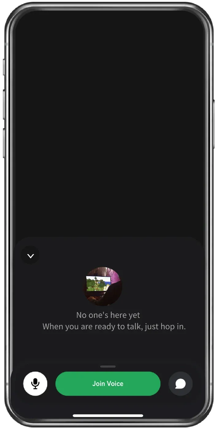 tap Join Voice button