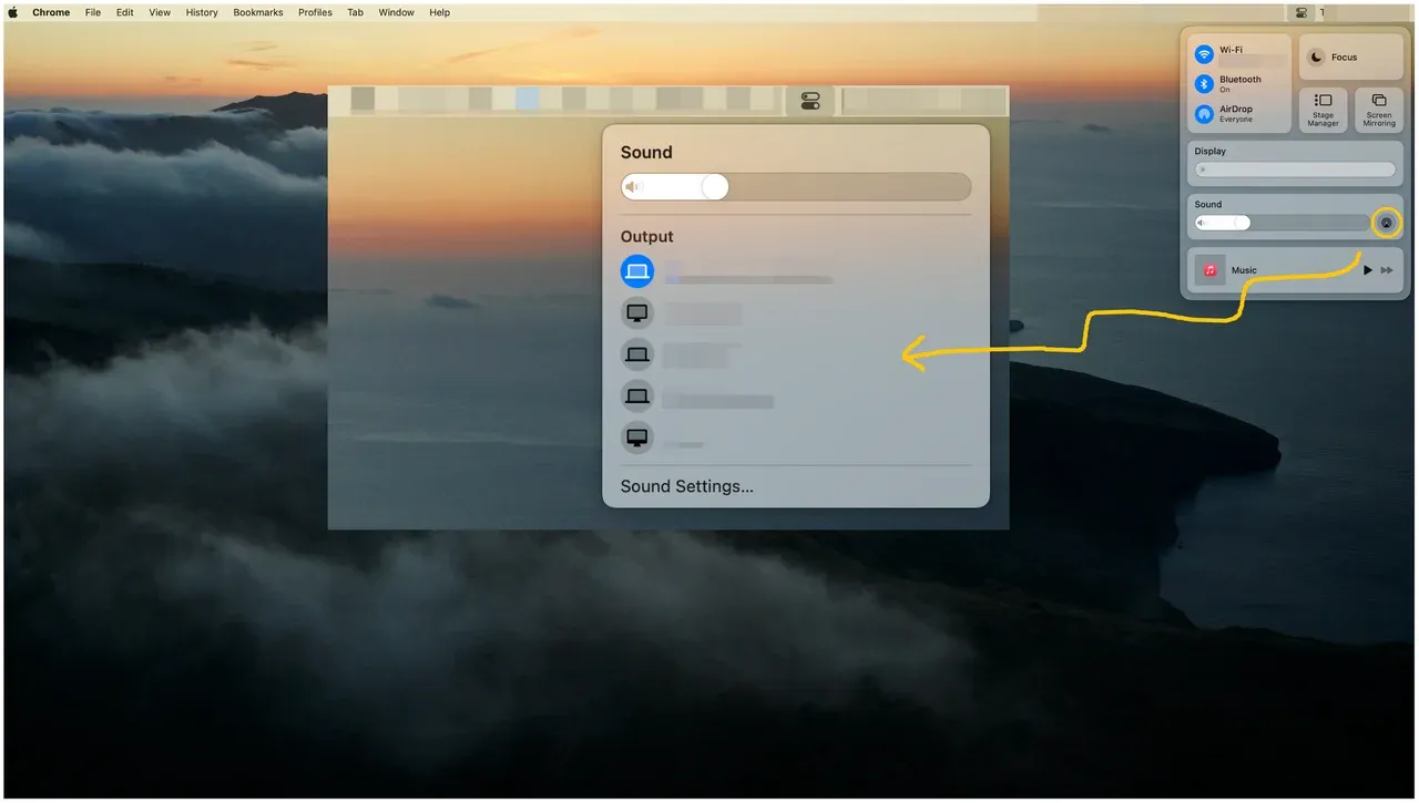 how to AirPlay sound from Mac