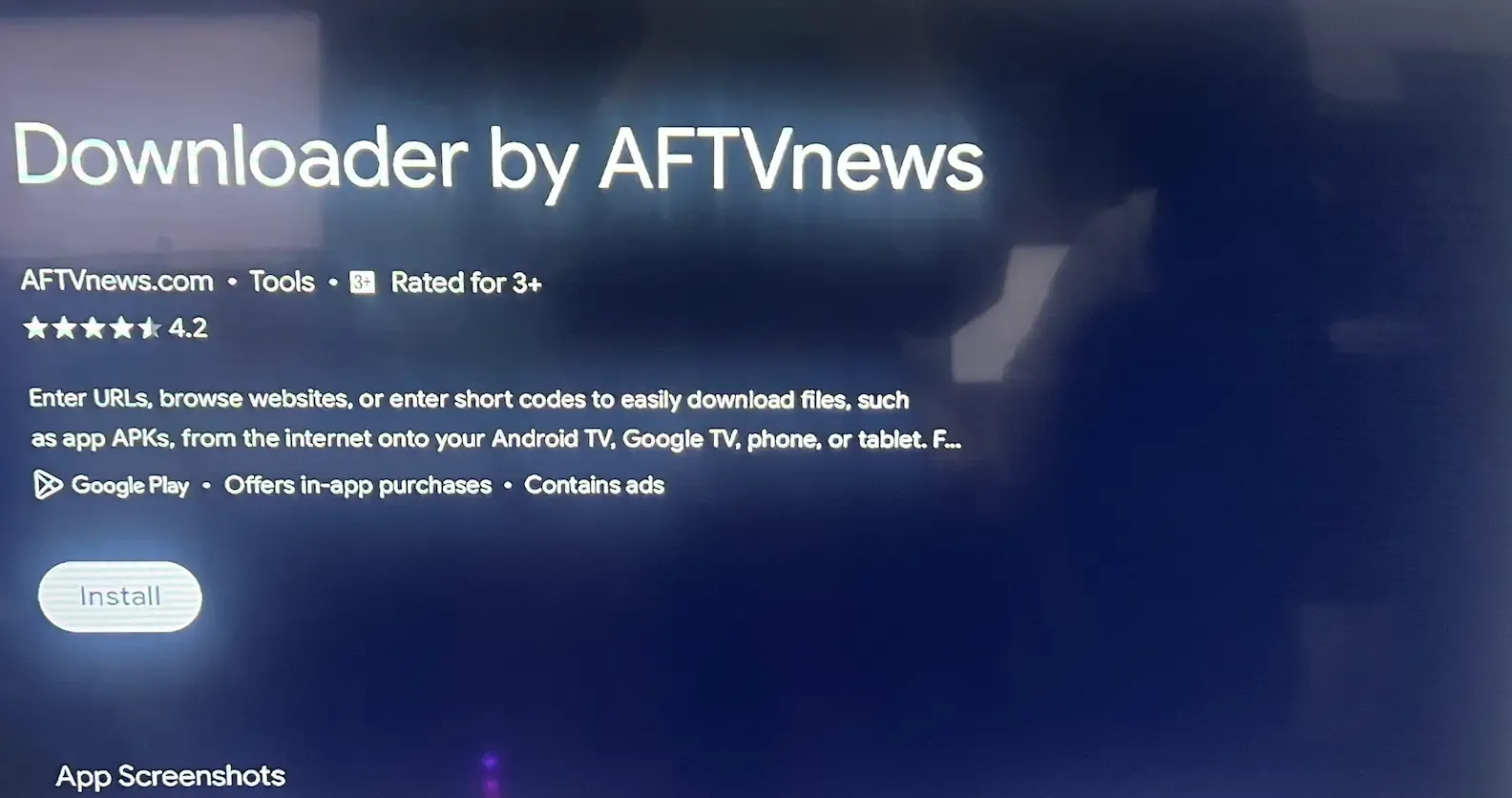 find Downloader by AFTVnews on Google TV