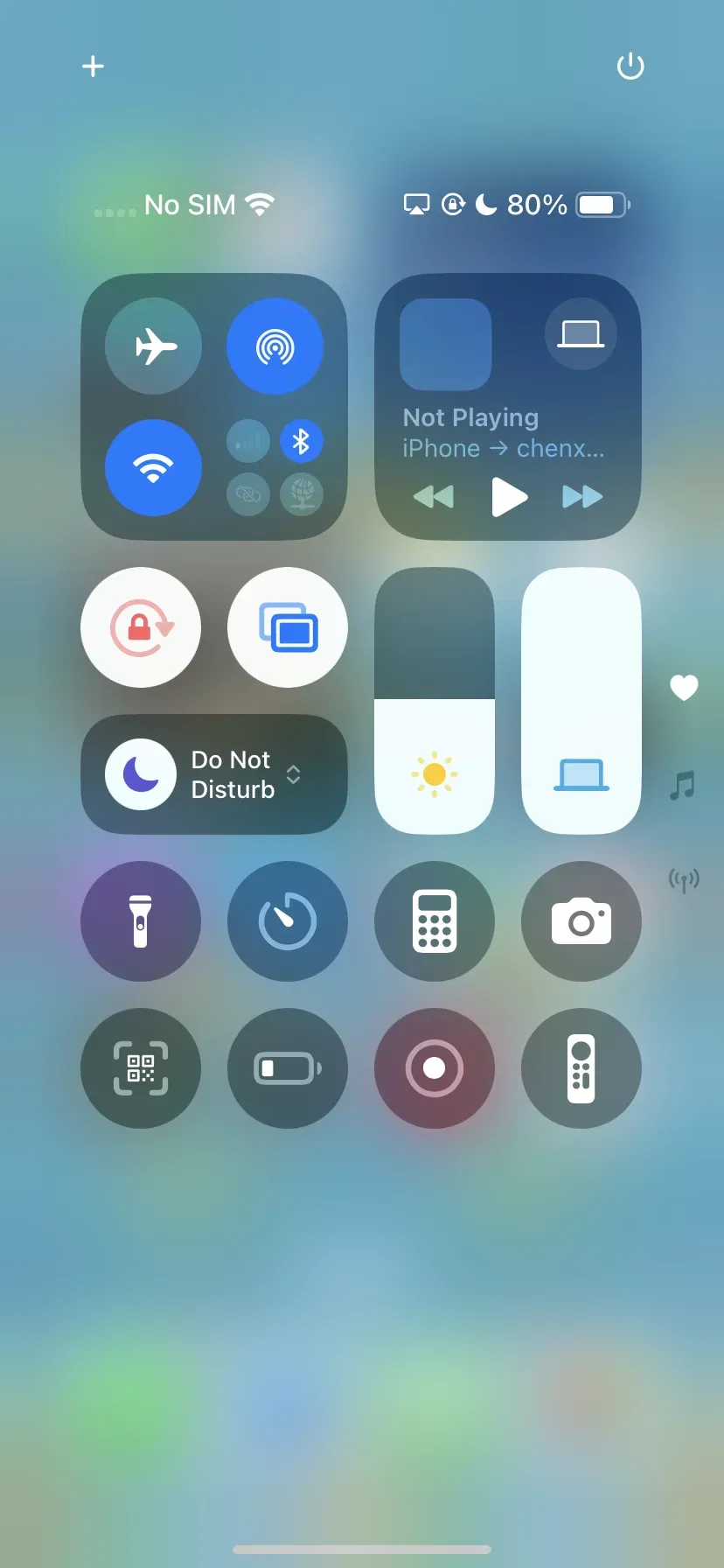 access the Control Center on iPhone