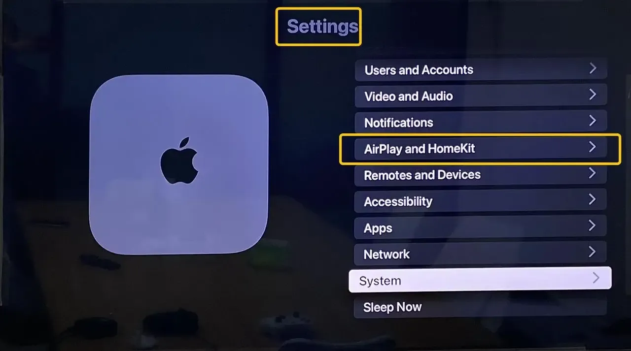 AirPlay und HomeKit auf Apple TV