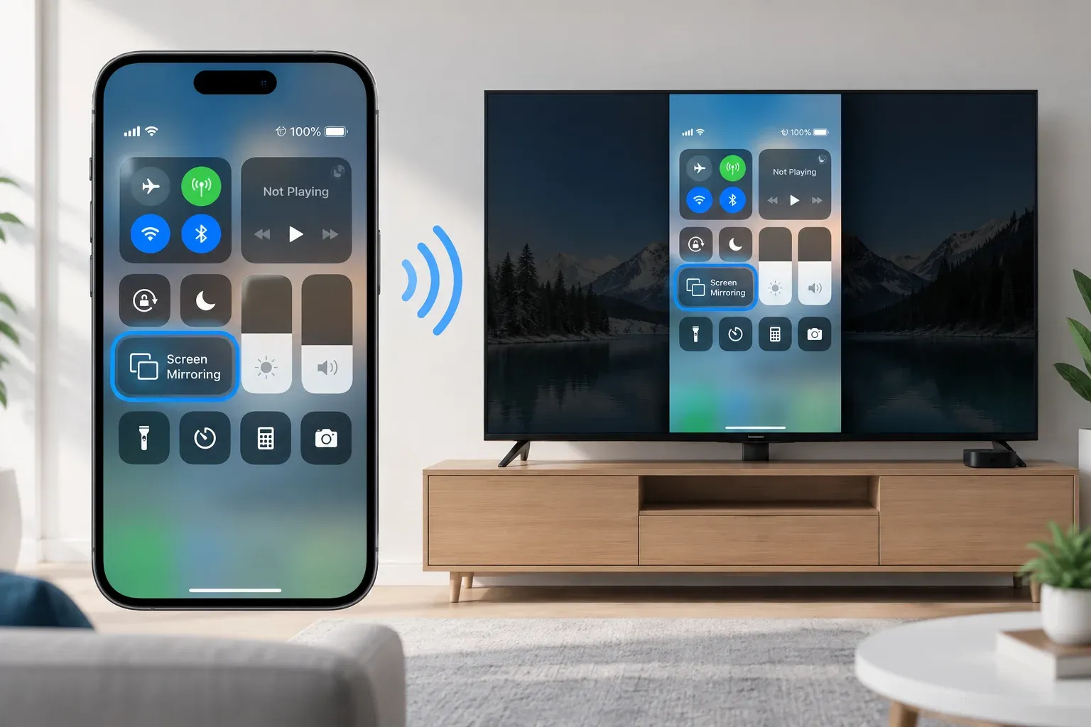 how to screen mirror your iPhone or Mac screen to TV using AirPlay
