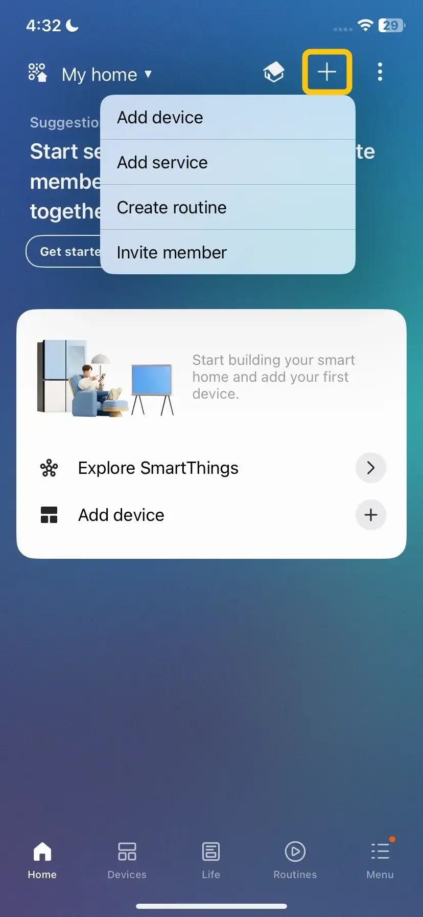 Add Device in smartthings